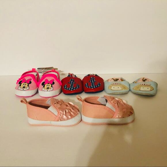 3-6 mos Baby Shoe Bundle- Judanzy, Disney, Rising Star, Ministar - Picture 6 of 12